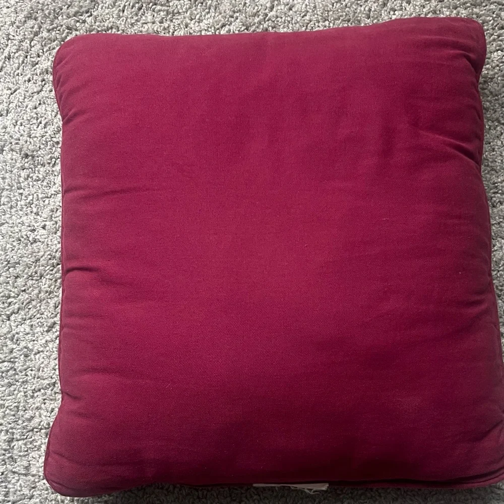 Vintage Rudolph Holiday Decorative Pillow 16X16